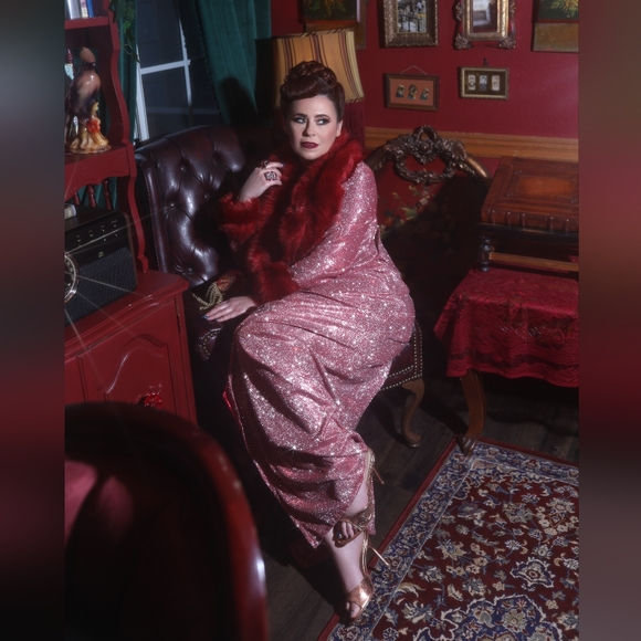 Velvet Zephyr Other - FLAPPER INSPIRED ROBE DRESS COAT